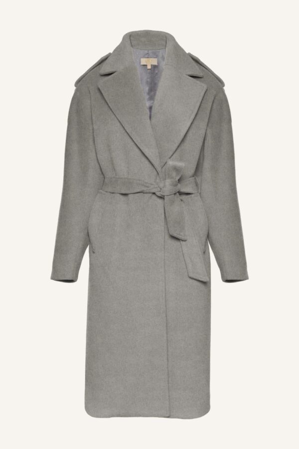 COAT, OUTERWEAR, GREY COAT, maxi coat LUXURY CLOTHES, WOOL COAT, ΠΑΛΤΟ,ΚΑΘΗΜΕΡΙΝΟ ΠΑΛΤΟ, ΠΑΝΟΦΩΡ, ΓΚΡΙ ΠΑΛΤΟ ,ΖΩΝΗ ΣΤΗΝ ΜΕΣΗ, ΜΑΚΡΥ ΠΑΛΤΟ ,