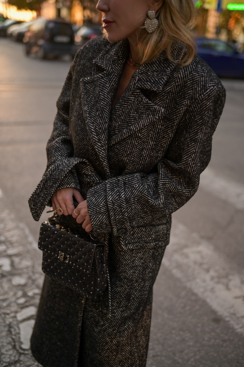 maxi wool coat, makry palto mallino